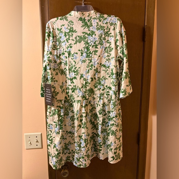 NWT Tuckernuck Royal Floral Shirt Dress - Picture 4 of 8